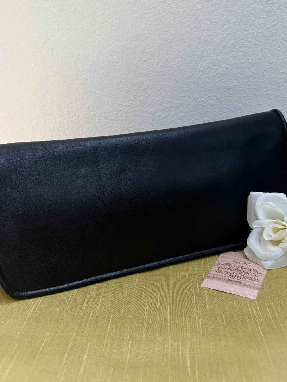 Vintage Bonnie Cashin Coach Envelope Clutch Black Leather - 1973 in EVC - Rare